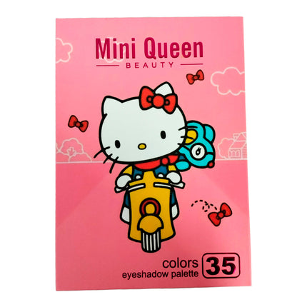 Paleta De Sombras Hello Kitty Paseo En Moto 35 Colores Mini Queen